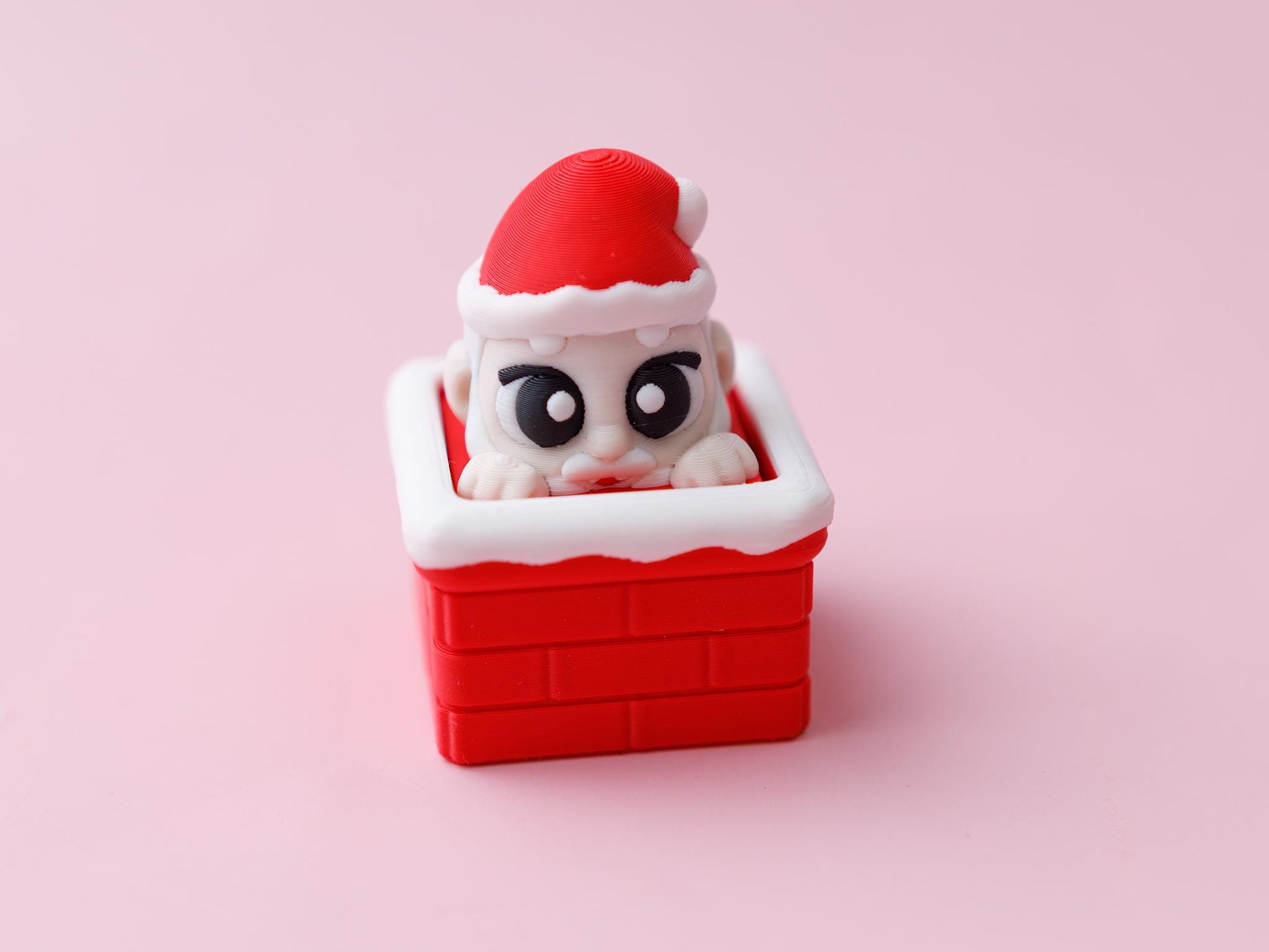 Santa Chimney Fidget clicker toy Trendy 3D printed fidget Christmas Fidget Clicker