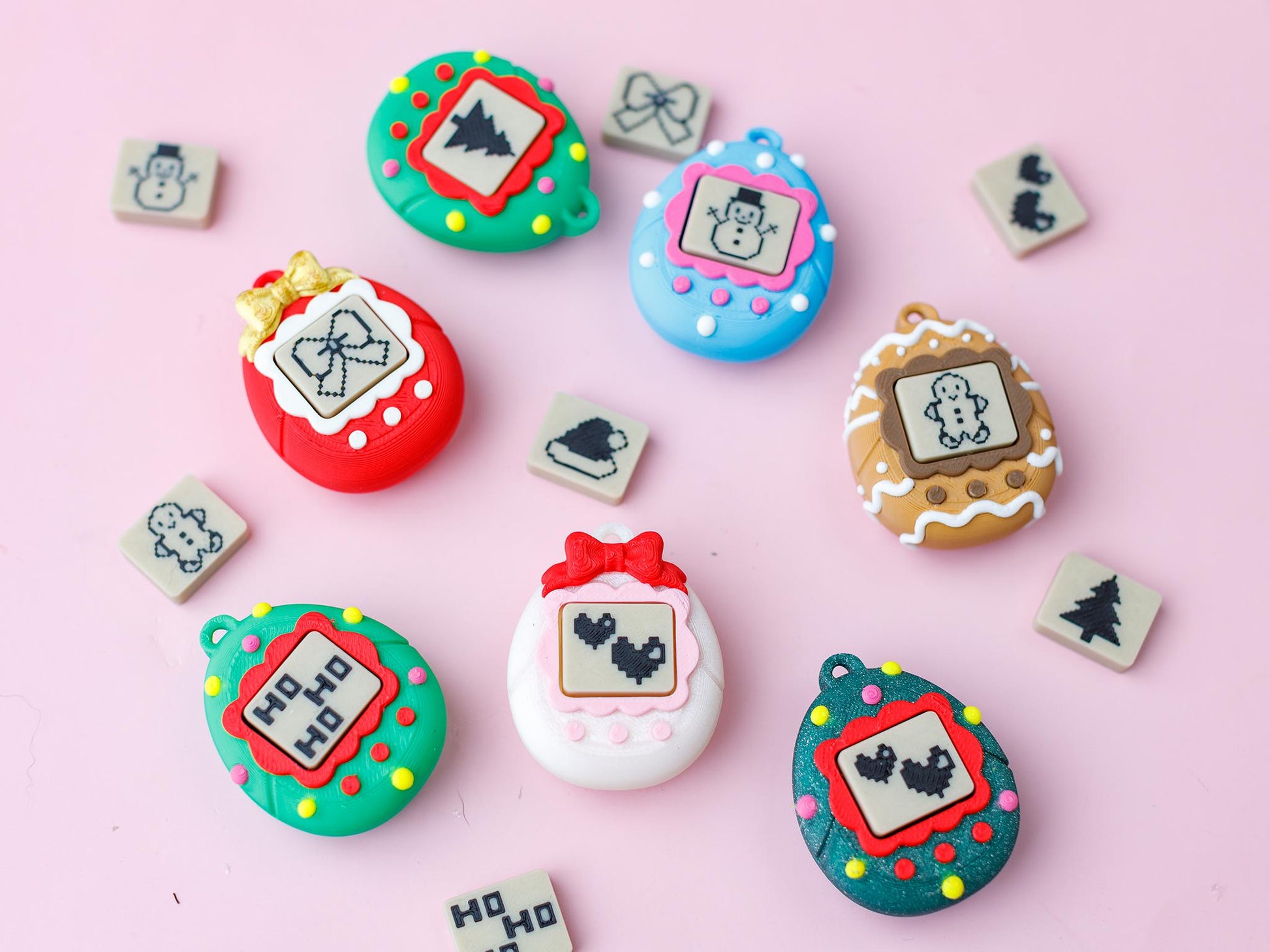 Virtual Pet Fidget Clicker Toy 3D printed fidget Holiday season Christmas fidget clicker