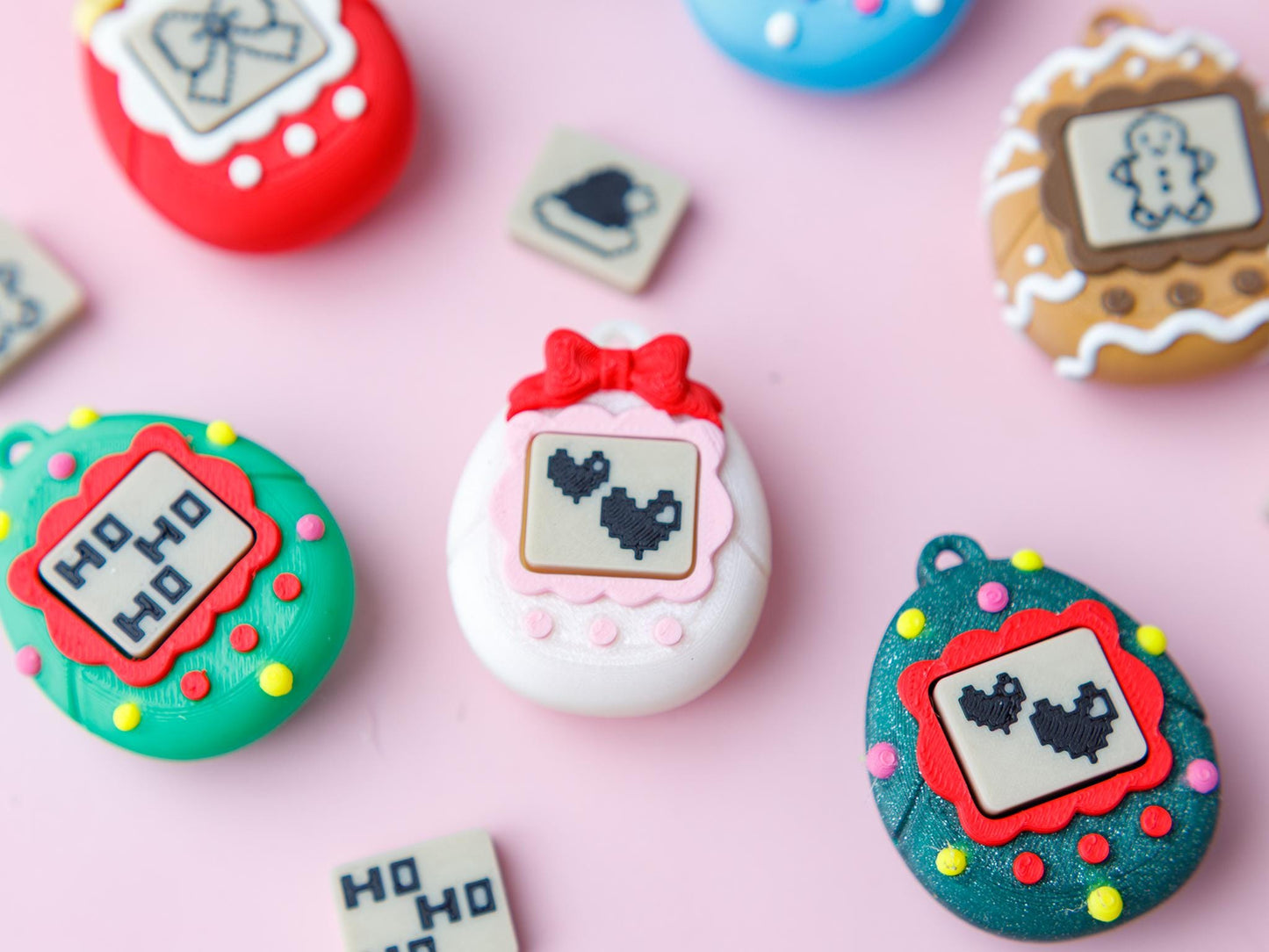 Virtual Pet Fidget Clicker Toy 3D printed fidget Holiday season Christmas fidget clicker