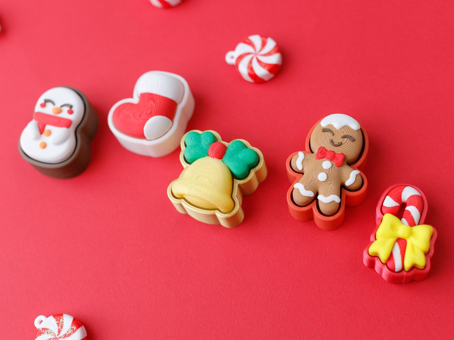 Christmas 3D printed fidget clicker