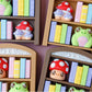 Book shelf Fidget Clicker Toy 3D printed cozy book nook fidget clicker