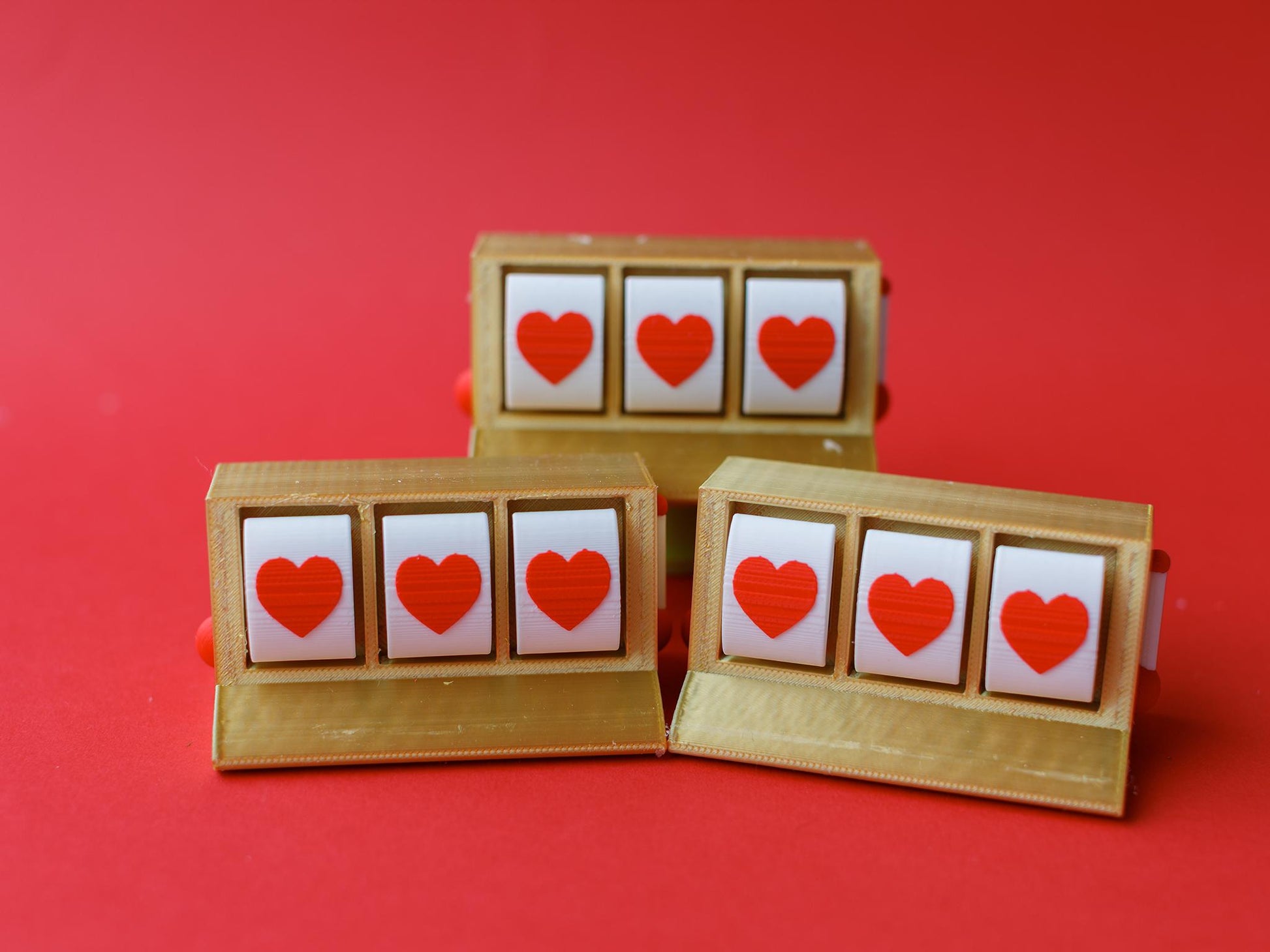 Lucky slot machine fidget clicker Valentine's Day fidget clicker