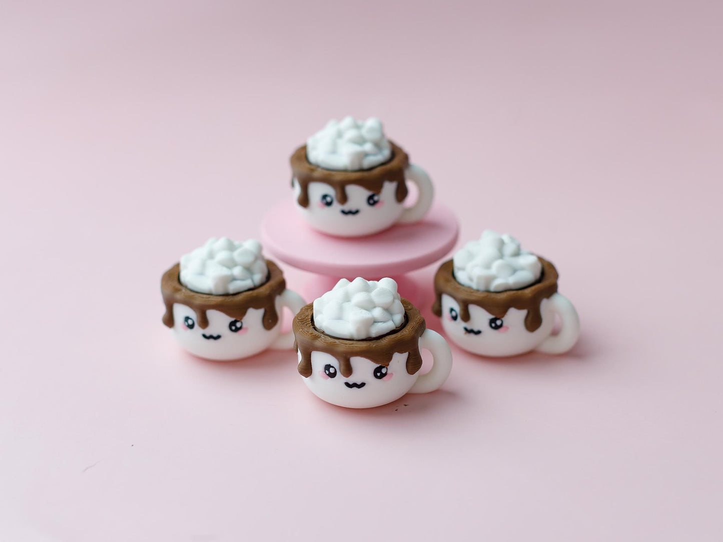 Hot Cocoa Fidget Clicker 3D printed