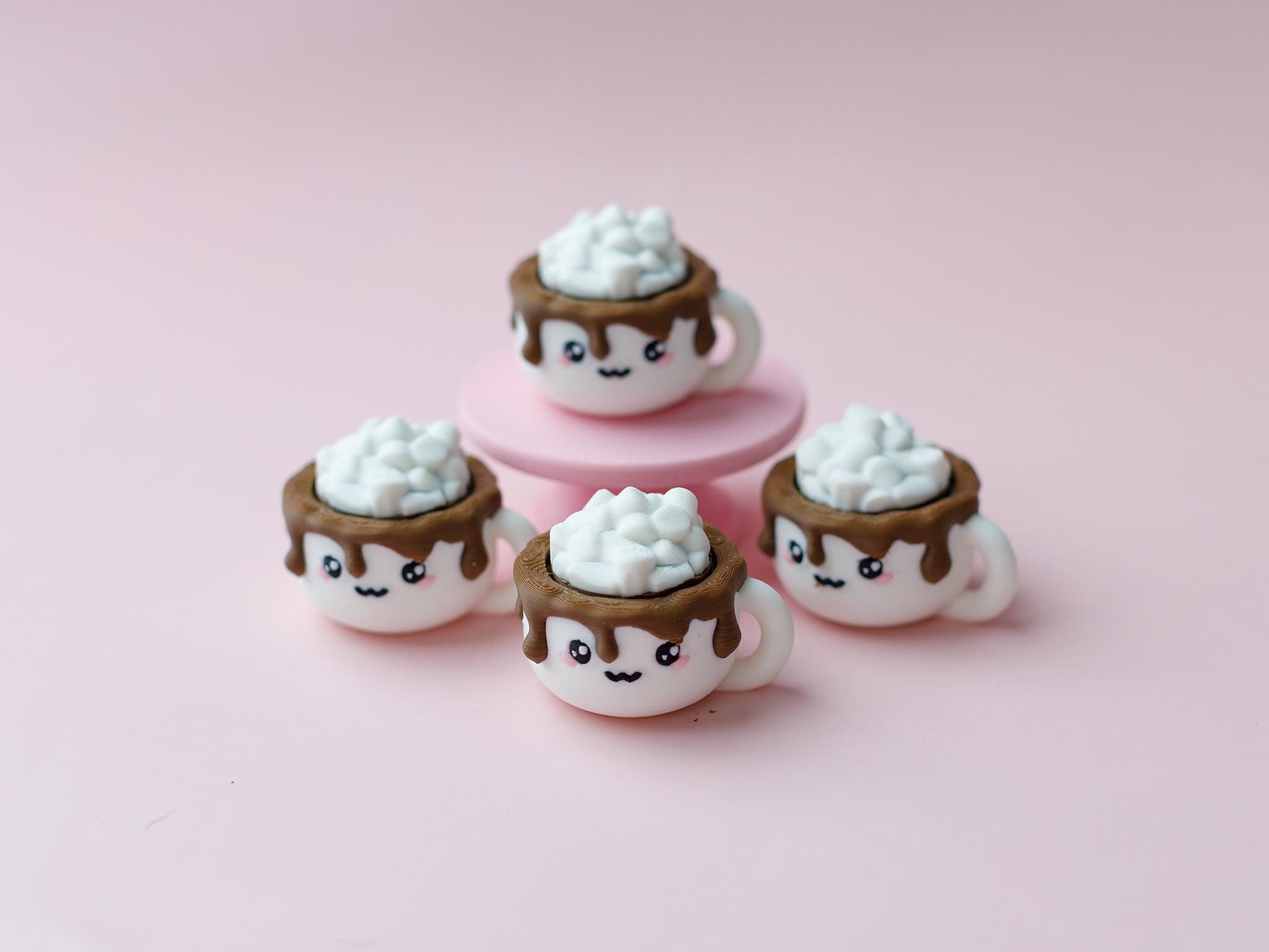 Hot Cocoa Fidget Clicker 3D printed