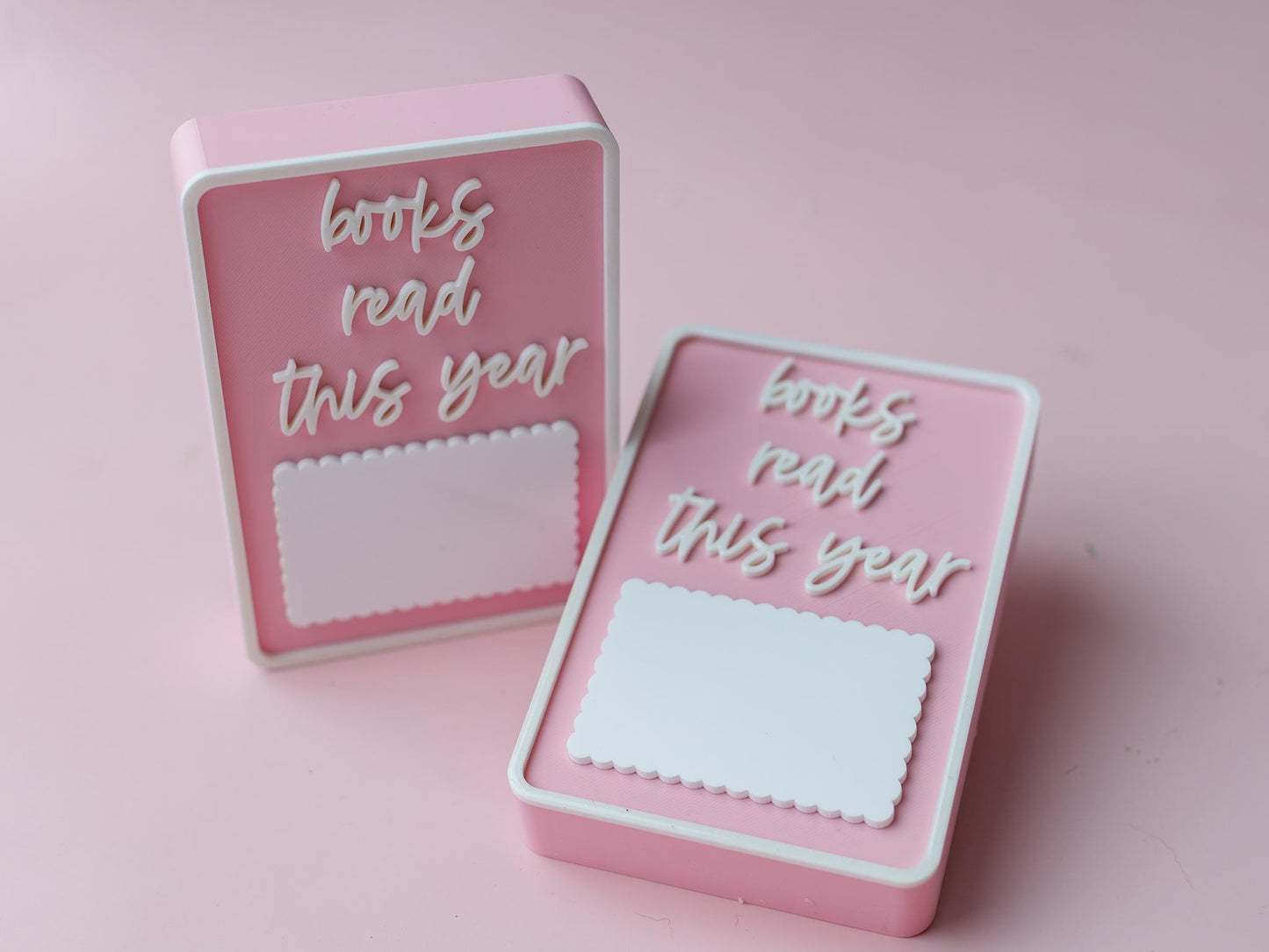 3D printed Books read this year decoration Book tracker shelf sitter