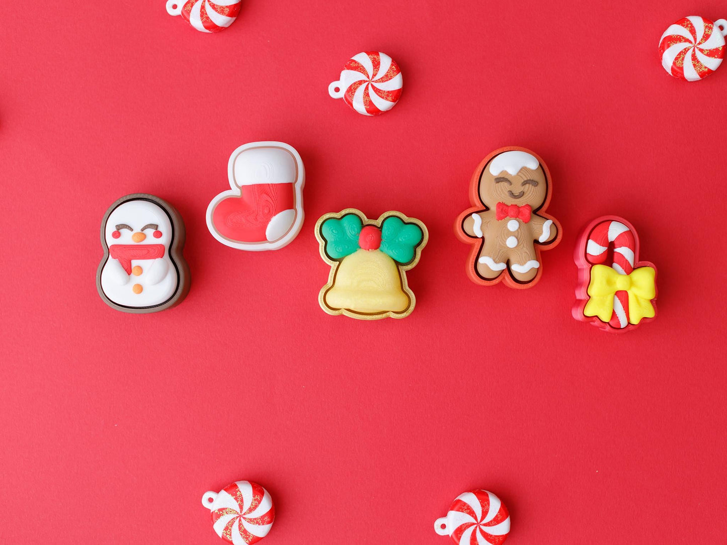 Christmas 3D printed fidget clicker