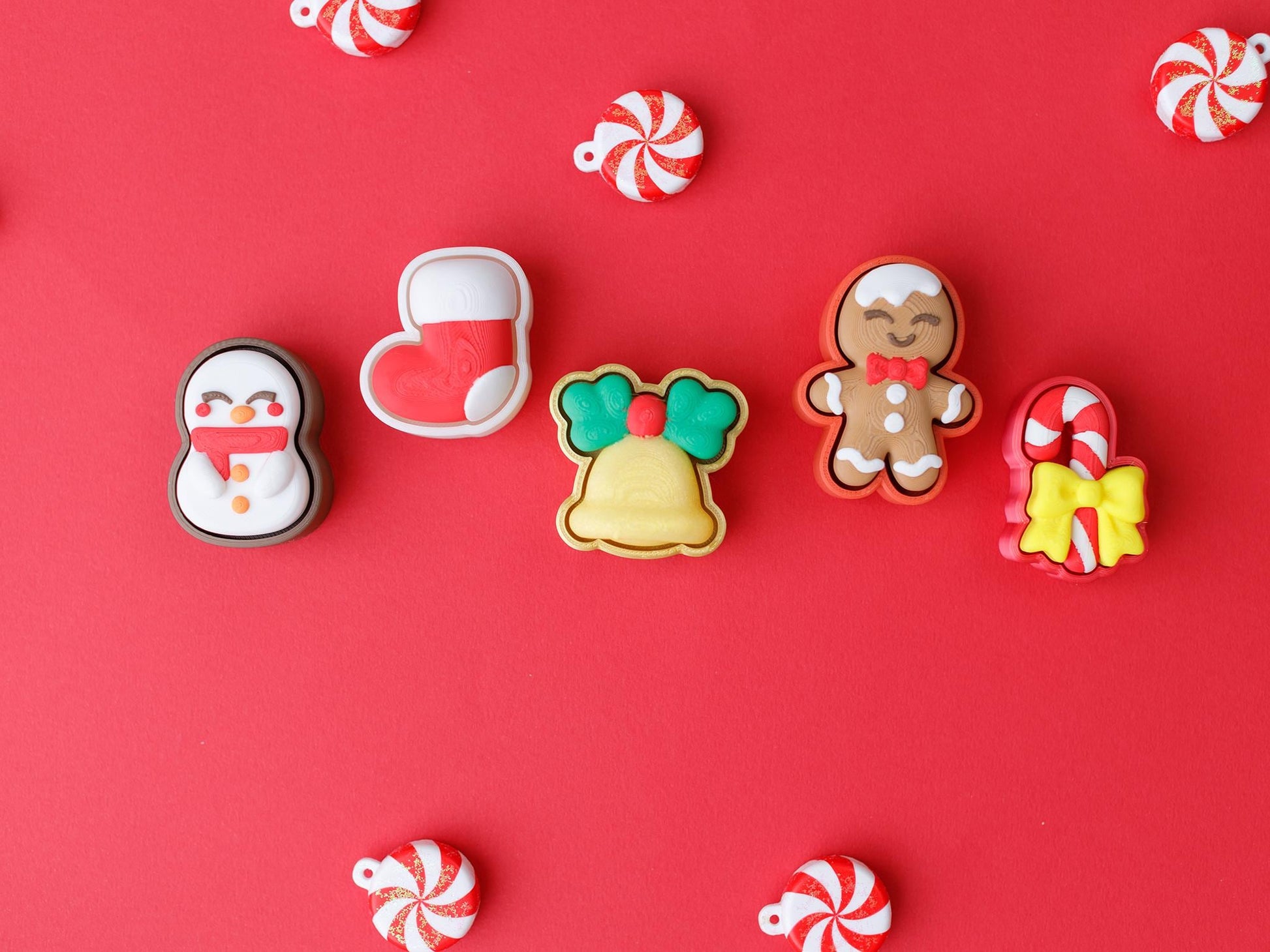 Christmas 3D printed fidget clicker