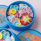 Grandma sewing kit fidget clicker Shortbread cookie tin fidget clicker Christmas season 3D printed fidget toy
