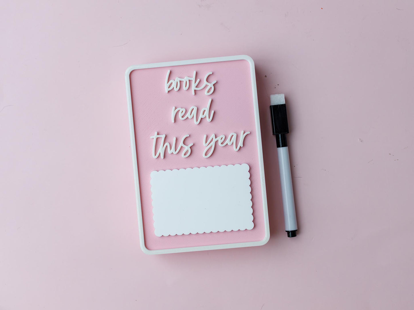 3D printed Books read this year decoration Book tracker shelf sitter