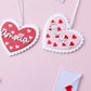 Valentines Day name tag Personalized scalloped heart name tag Valentines Day gift for kids