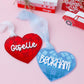 Valentines Day name tag Personalized Disco heart name tag Valentines Day gift for kids Disco heart keychain