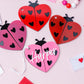 Valentines Day name tag Personalized Lady bug name tag Valentines Day gift