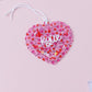 Valentines Day name tag Personalized Heart Shaker name tag Valentines Day gift