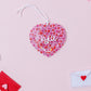 Valentines Day name tag Personalized Heart Shaker name tag Valentines Day gift