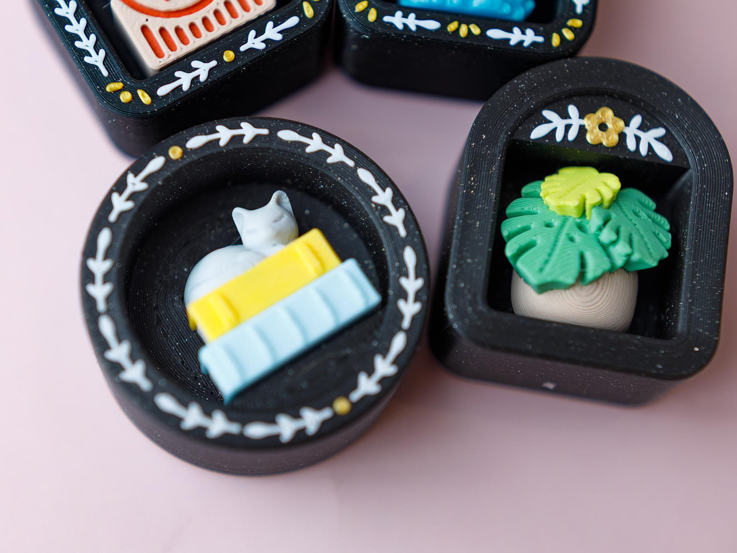 Floating shelf Fidget Clicker Toy 3D printed book shelf fidget clicker Custom desk toy