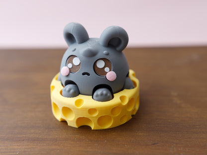 3D printed fidget clickers Sensory desk toy Animal friends fidget clicker