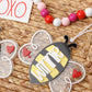 Personalized Bee Name Tag Valentine's Day name tag