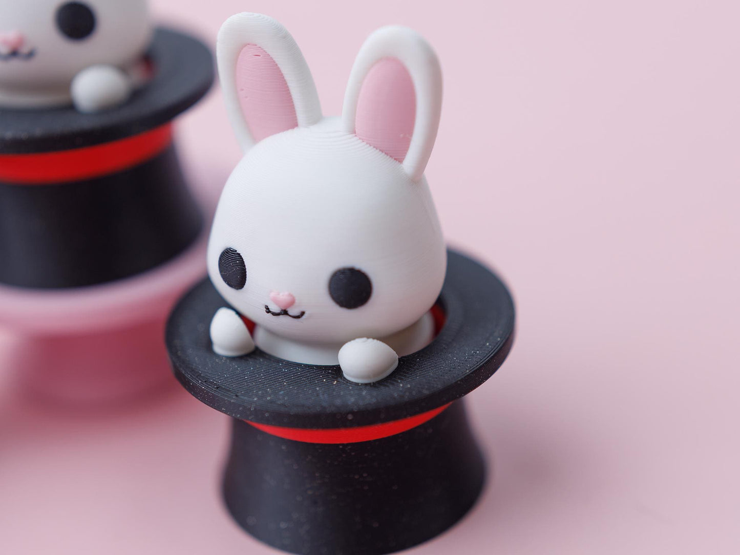 Bunny magic hat fidget clicker 3D printed cute fidget clicker