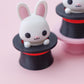 Bunny magic hat fidget clicker 3D printed cute fidget clicker