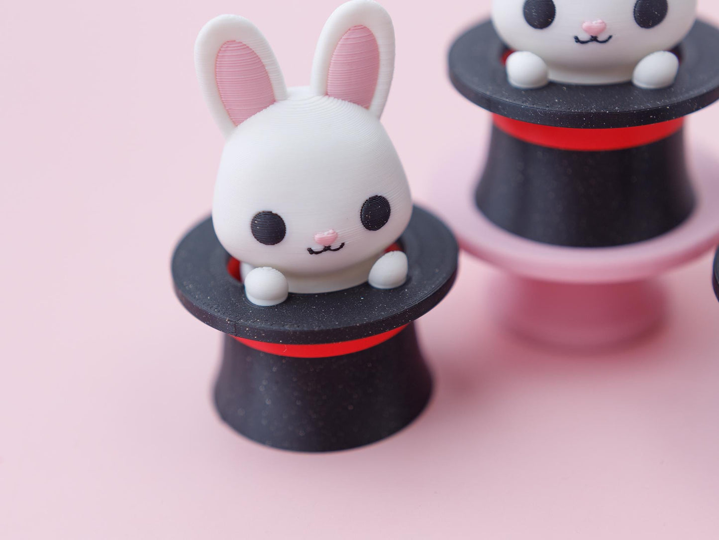 Bunny magic hat fidget clicker 3D printed cute fidget clicker