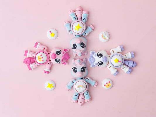 Unicorn Fidget clicker Trendy 3D printed fidget