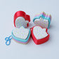 Sprinkle heart cookie fidget clicker 3D printed Valentine's Day fidget clicker