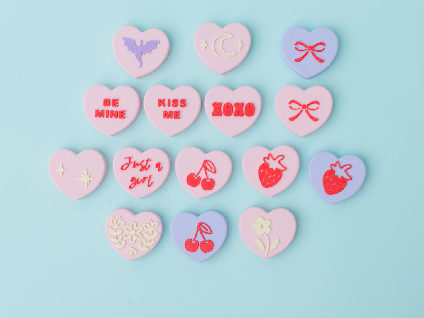 Conversation Heart Fidget Clicker 3D printed Valentines Day Trendy fidget clicker