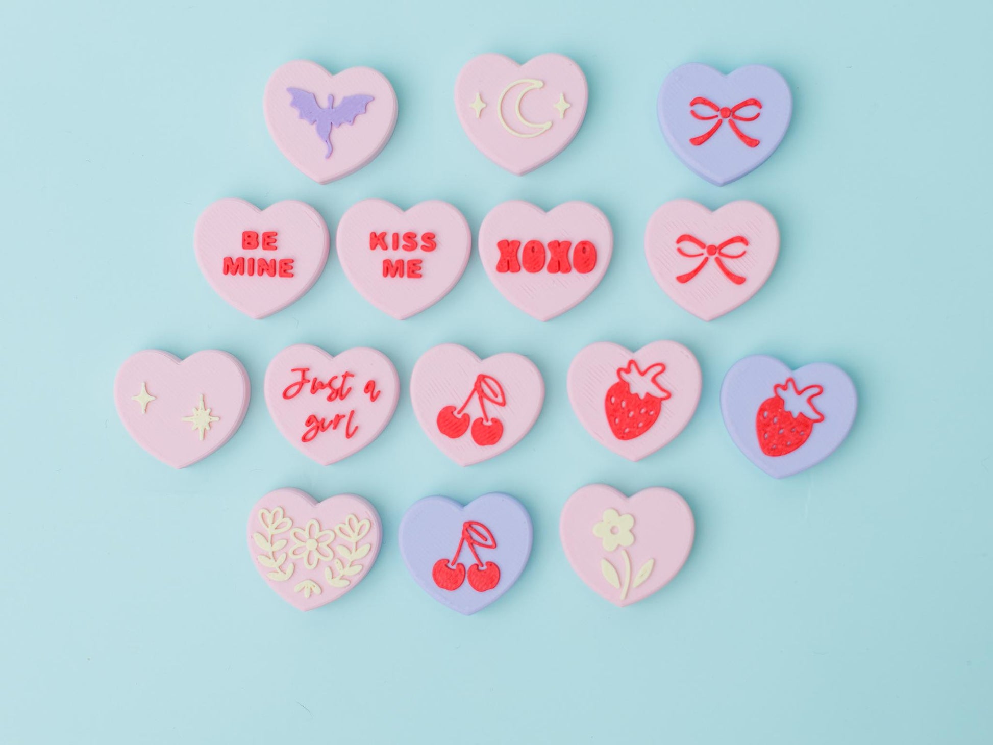 Conversation Heart Fidget Clicker 3D printed Valentines Day Trendy fidget clicker