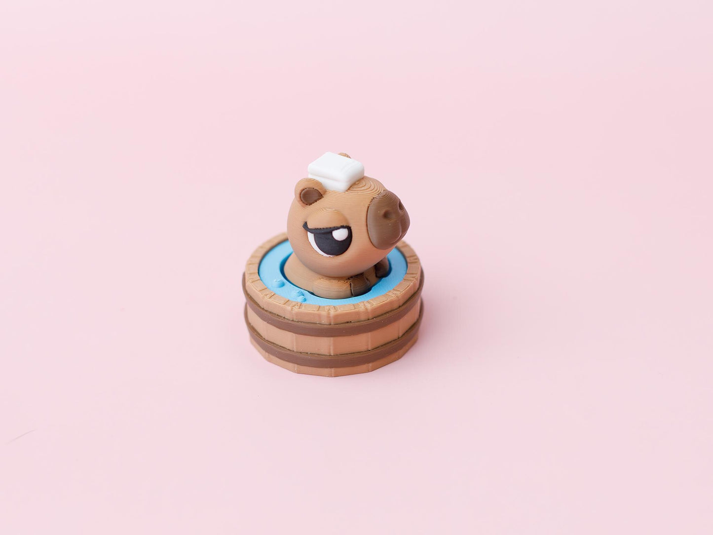 Hot Spring Capybara Fidget Clicker 3D printed Capybara