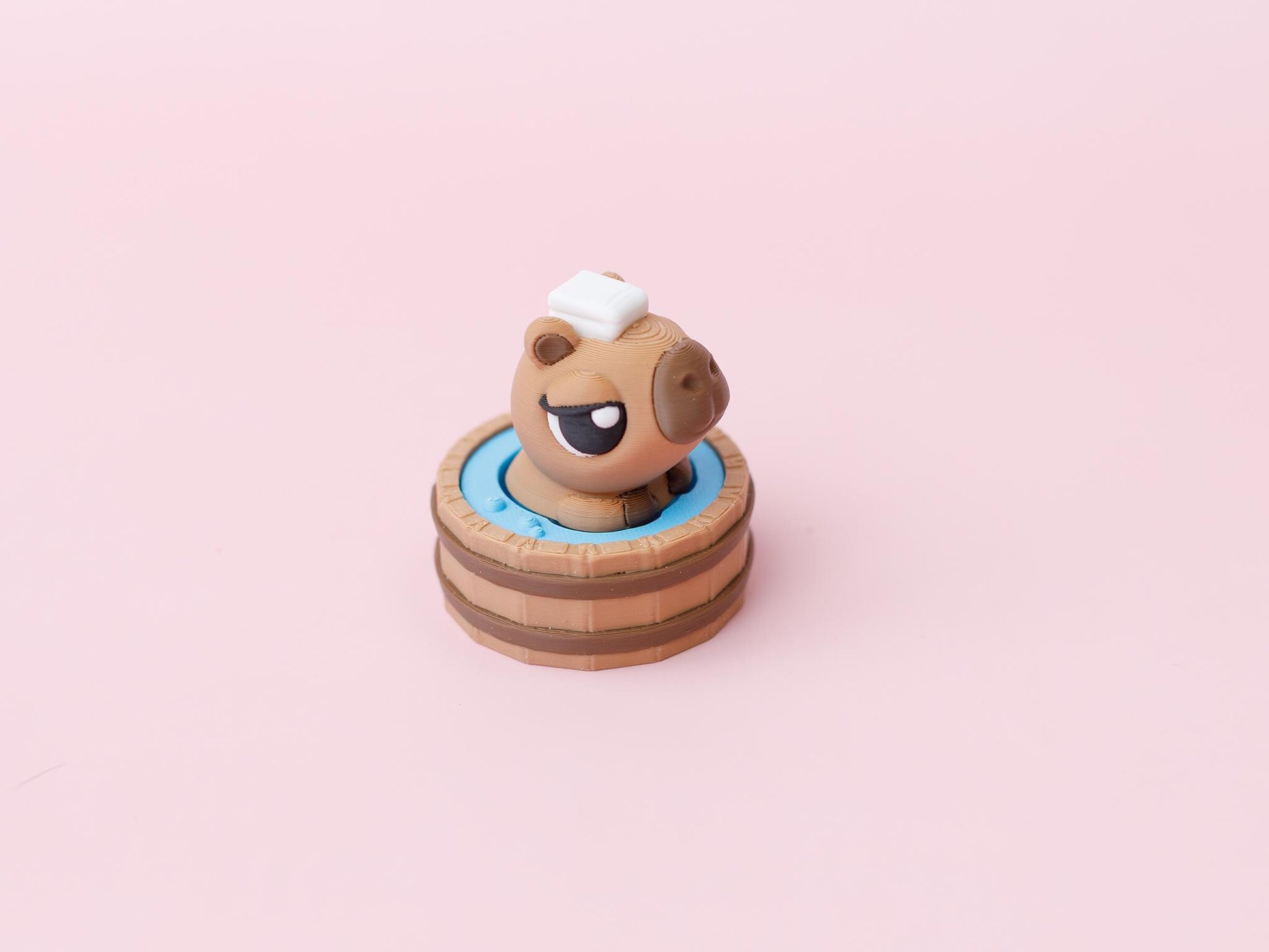 Hot Spring Capybara Fidget Clicker 3D printed Capybara