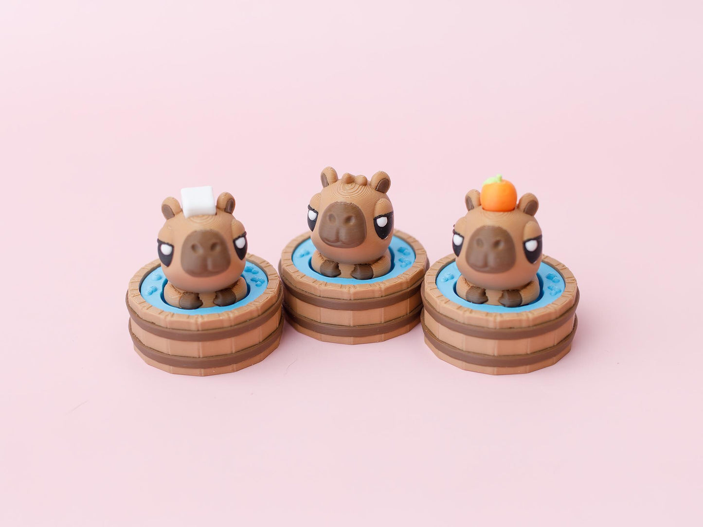 Hot Spring Capybara Fidget Clicker 3D printed Capybara