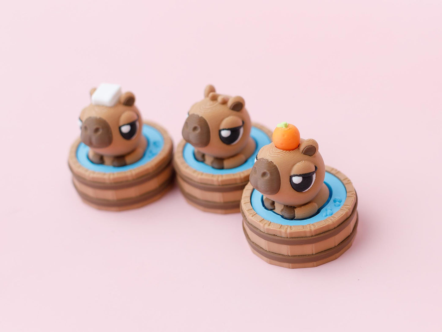 Hot Spring Capybara Fidget Clicker 3D printed Capybara