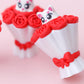 Cat bouquet Fidget Clicker 3D printed Valentines Day Trendy fidget clicker