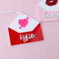 Valentines Day name tag Personalize love letter name tag Valentines Day gift