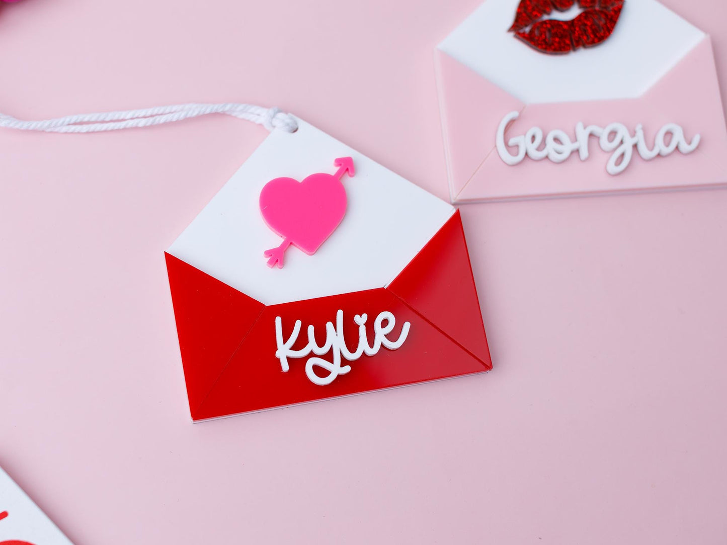 Valentines Day name tag Personalize love letter name tag Valentines Day gift