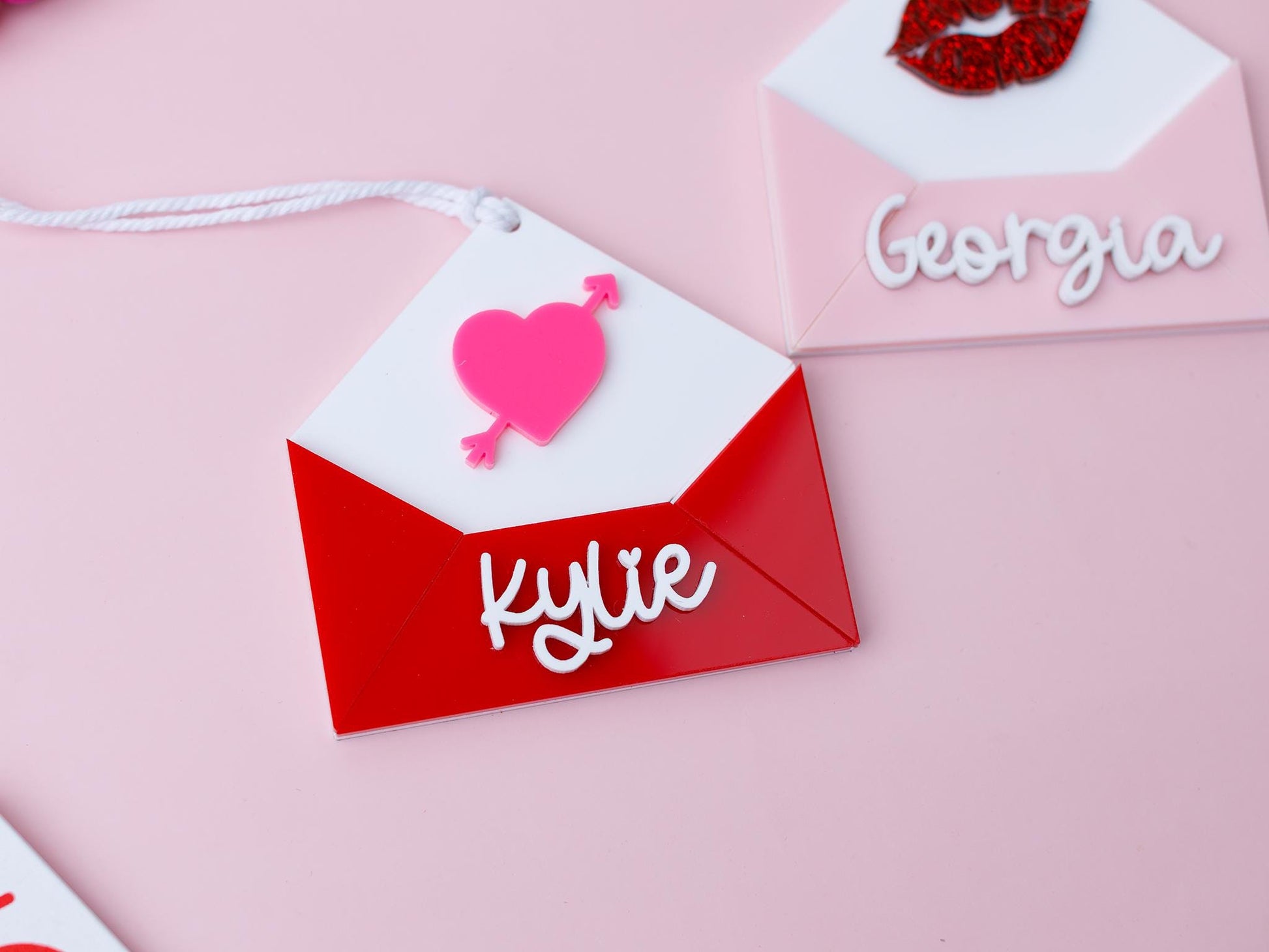 Valentines Day name tag Personalize love letter name tag Valentines Day gift