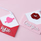 Valentines Day name tag Personalize love letter name tag Valentines Day gift