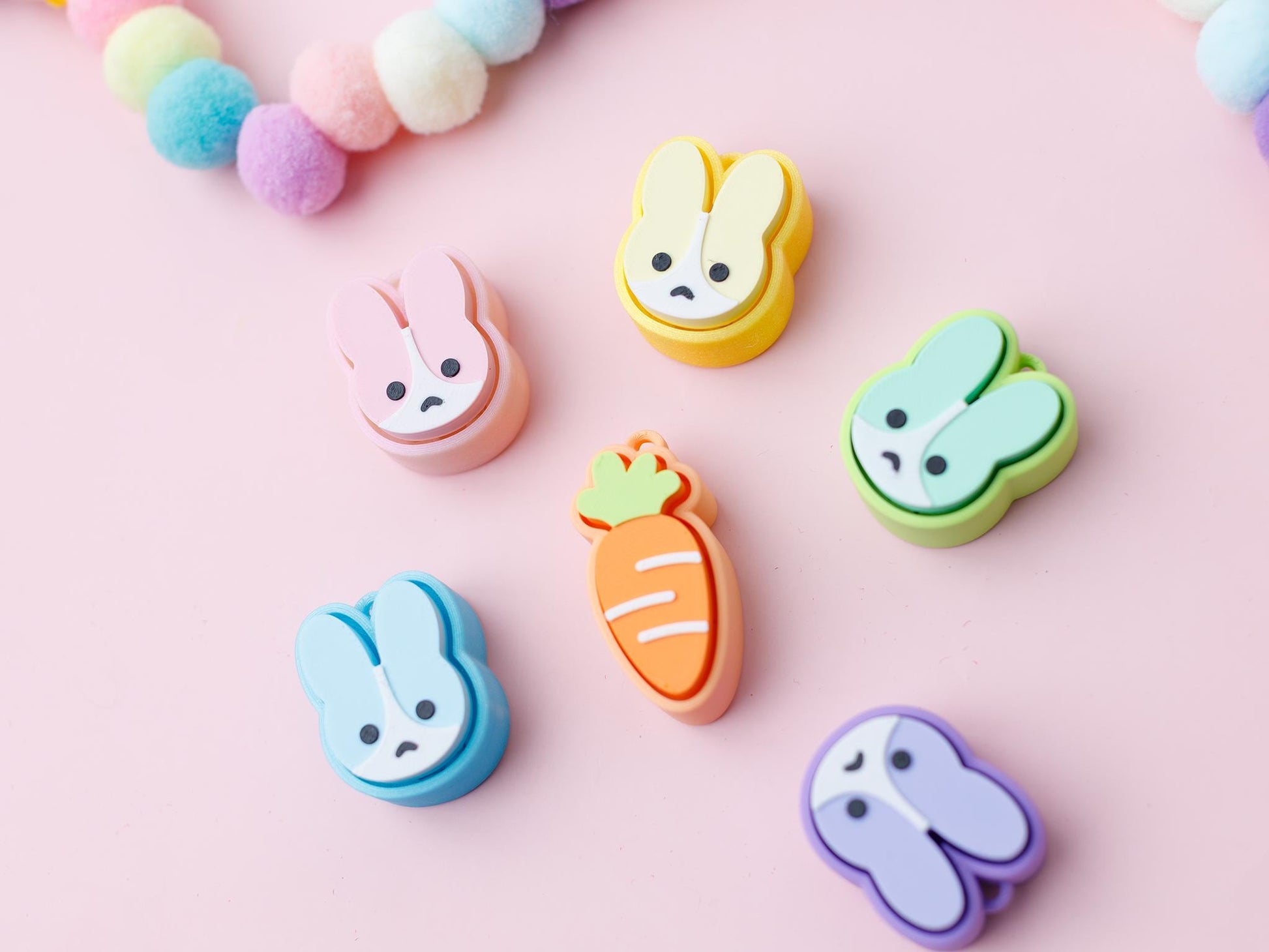 Easter Bunny fidget clicker Carrot fidget Clicker 3D printed fidget