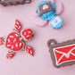 Valentine's Day fidget clicker Flexi Fidget turtle Love letter cookies fidget clicker