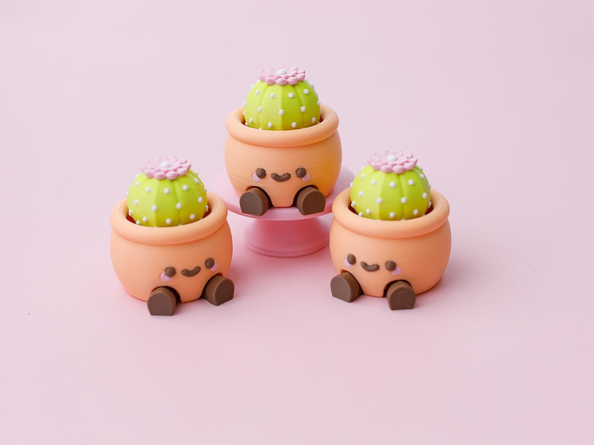 Cactus pot fidget clicker 3D printed fidget clickers
