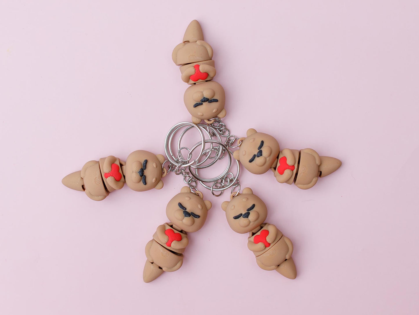 Valentine's Day fidget gift for kids Flexi otters with heart