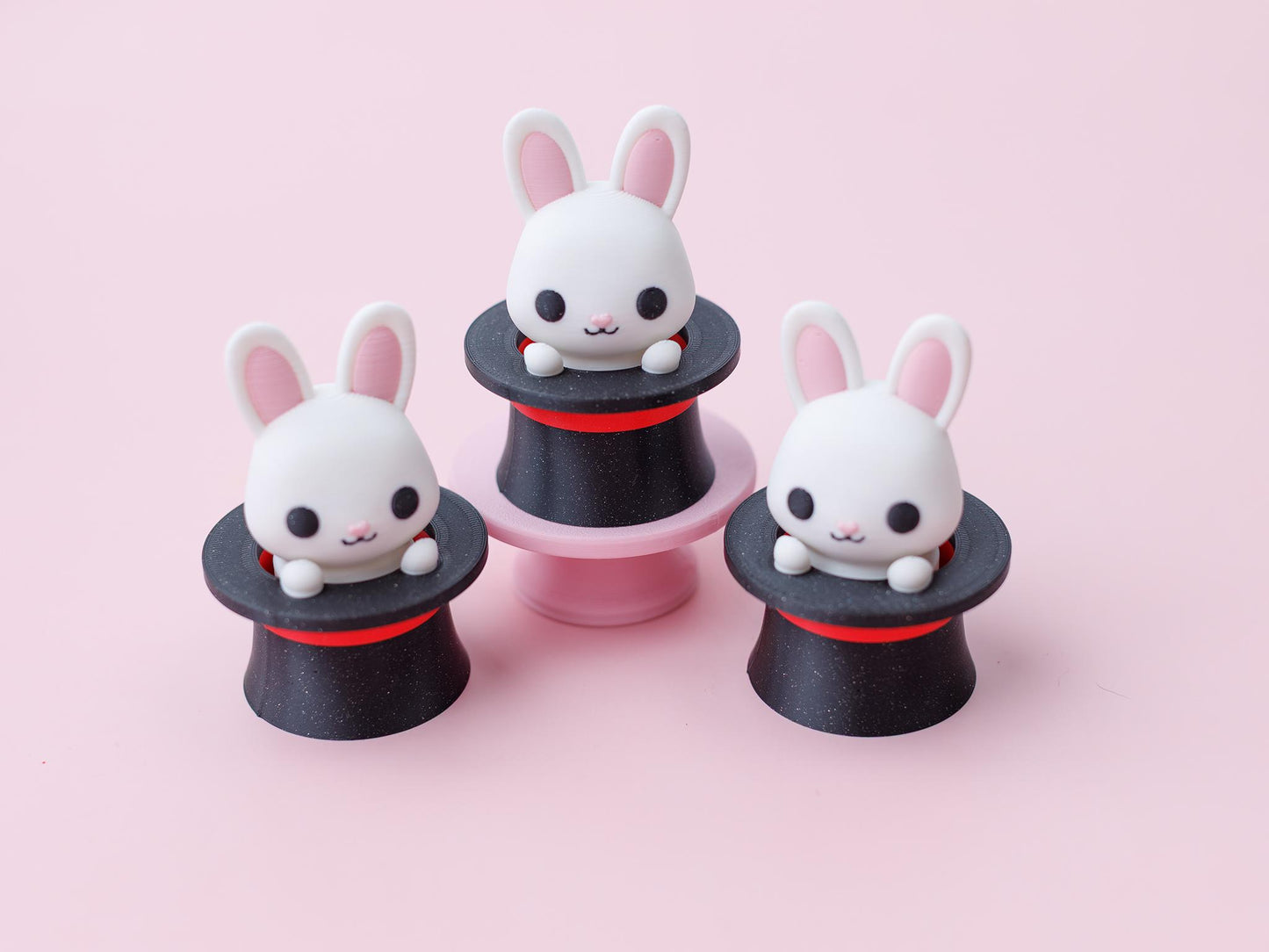 Bunny magic hat fidget clicker 3D printed cute fidget clicker