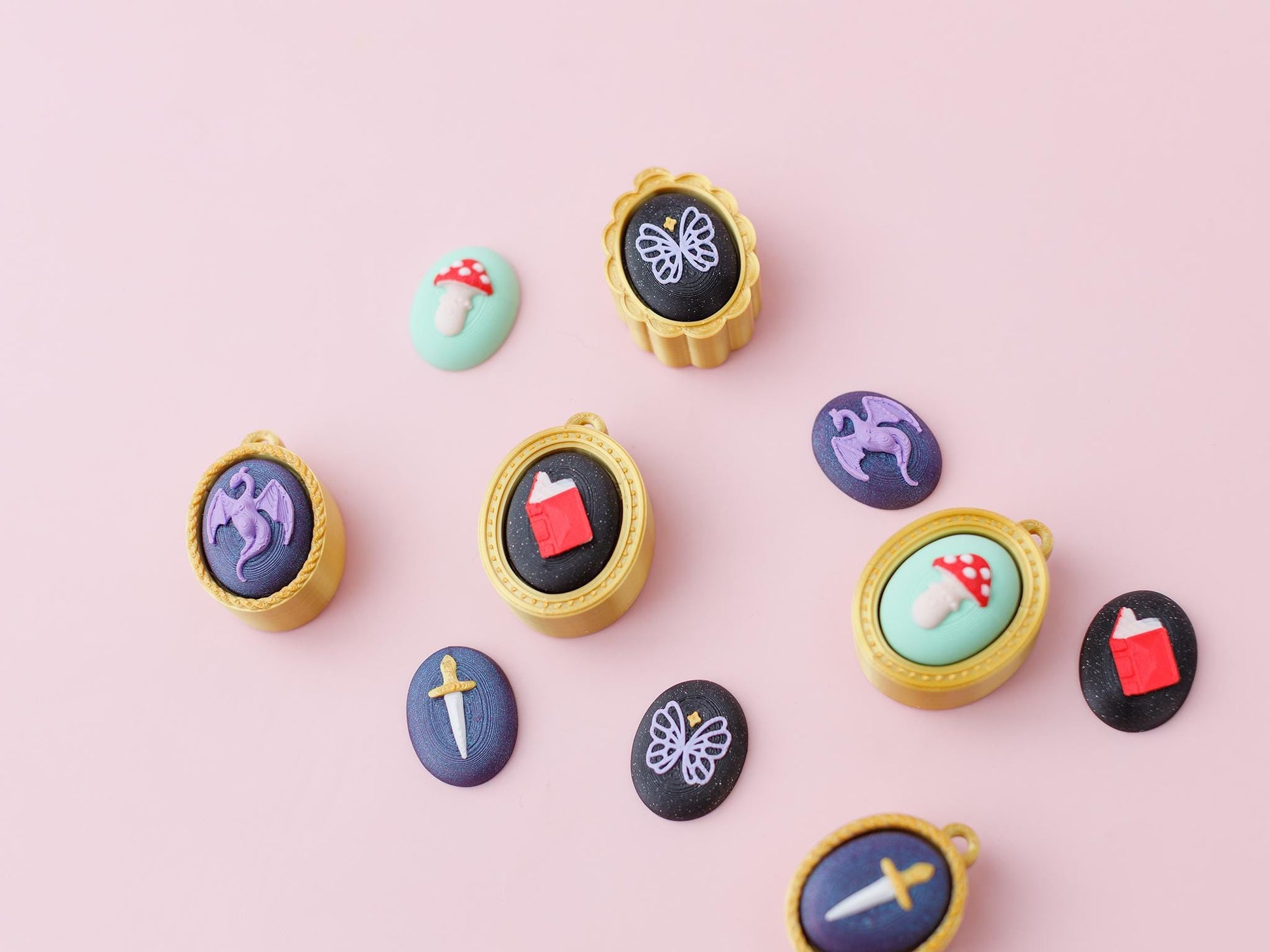 3D printed fidget clicker Fantasy Cameo bundle fidget clicker