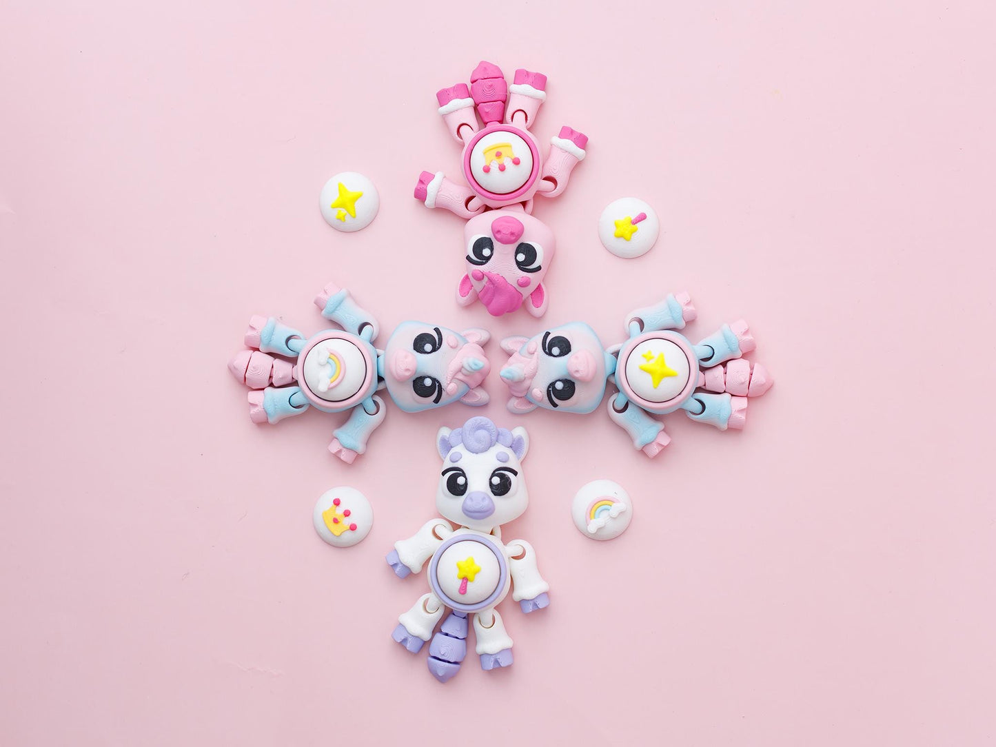 Unicorn Fidget clicker Trendy 3D printed fidget