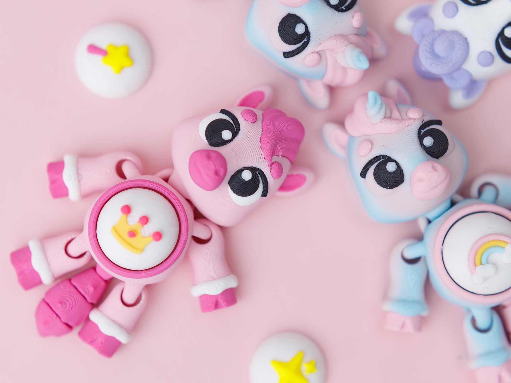 Unicorn Fidget clicker Trendy 3D printed fidget