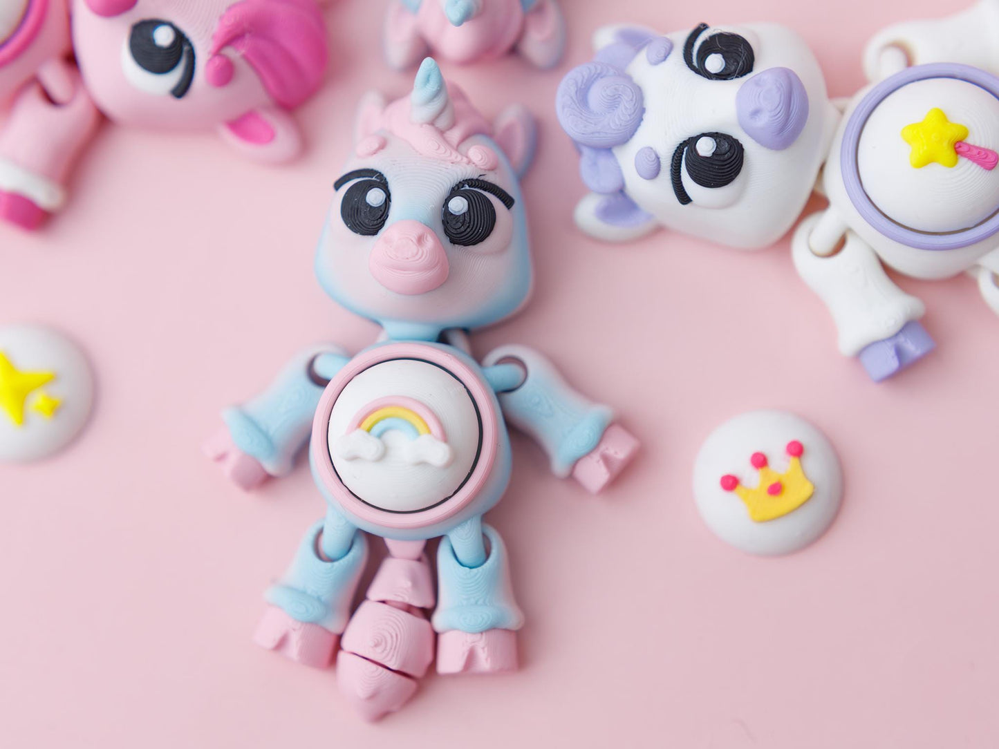 Unicorn Fidget clicker Trendy 3D printed fidget