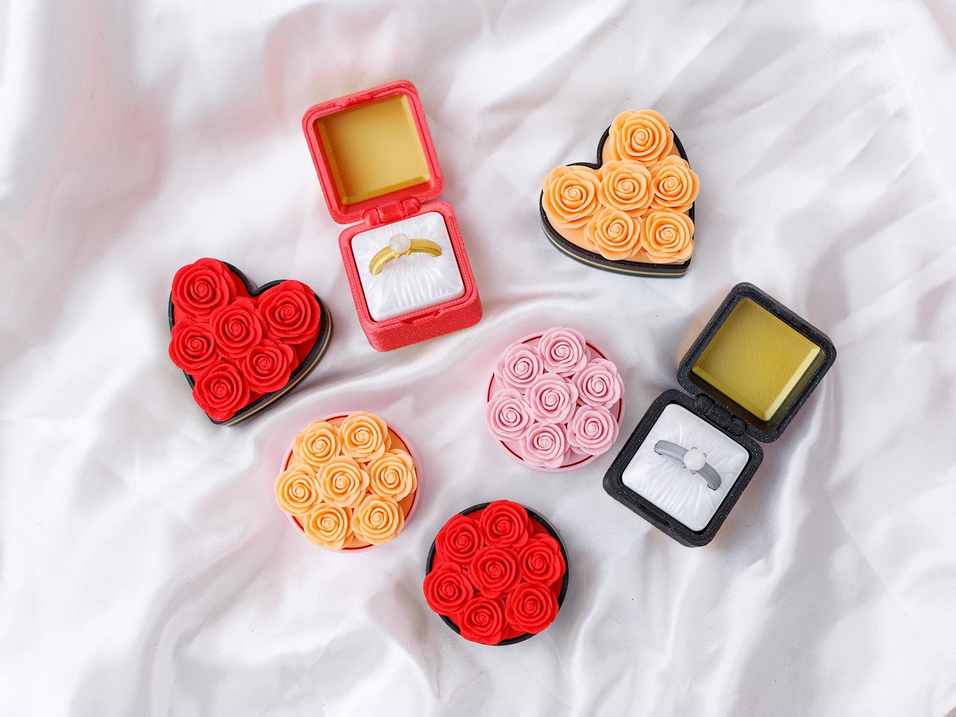 Valentine's Day fidget clicker Rose bouquet fidget clicker Ring box fidget clicker