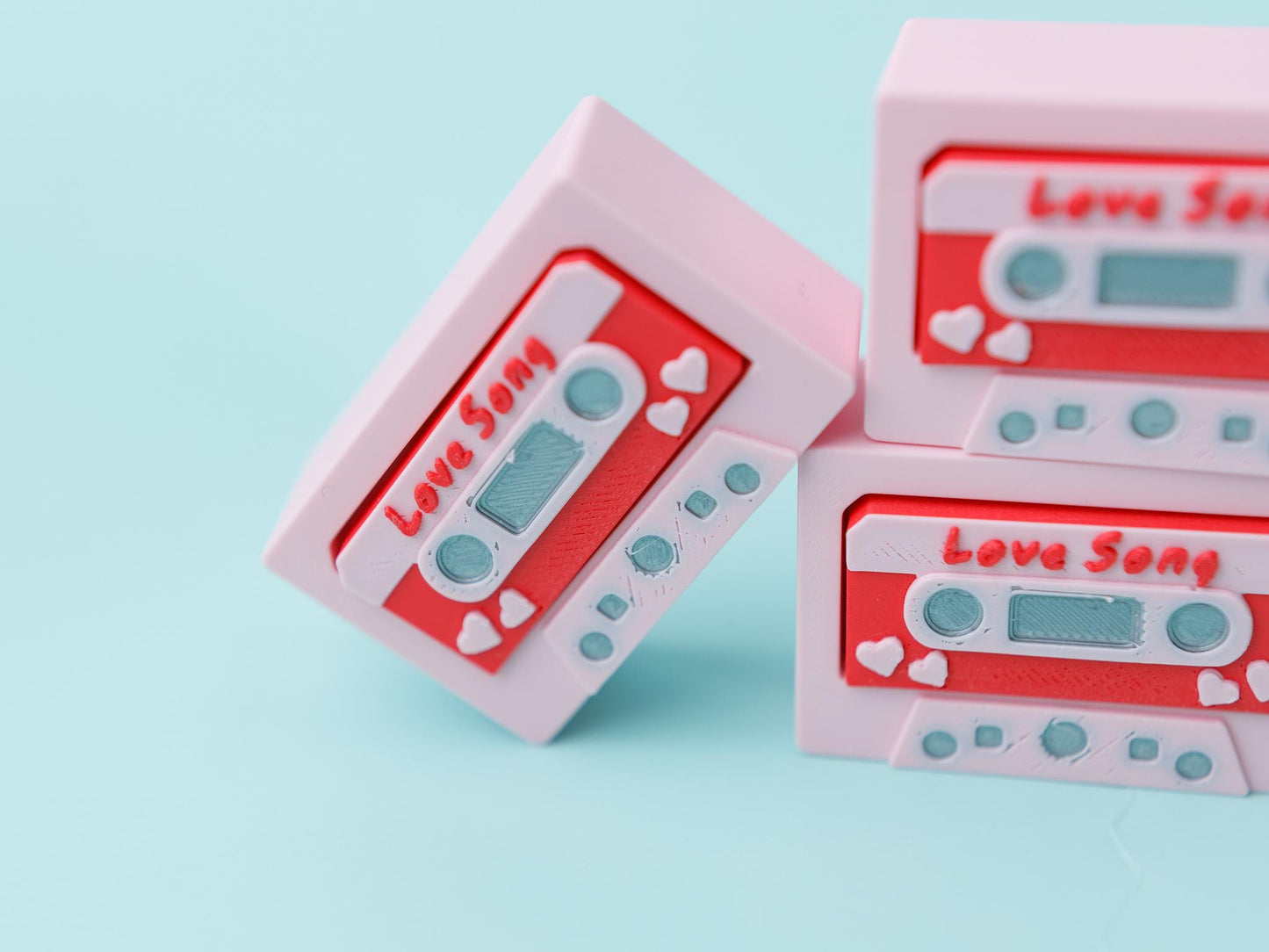 Long Song Fidget Clicker 3D printed Valentines Day Trendy fidget clicker