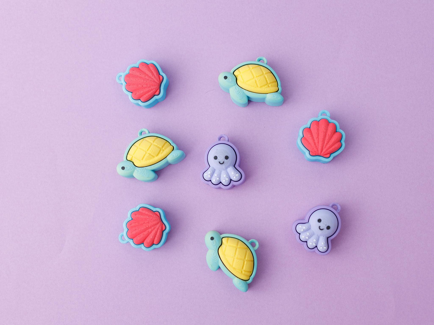 Ocean bundle fidget clickers Seaside Fidget clickers 3D printed cute fidget clicker