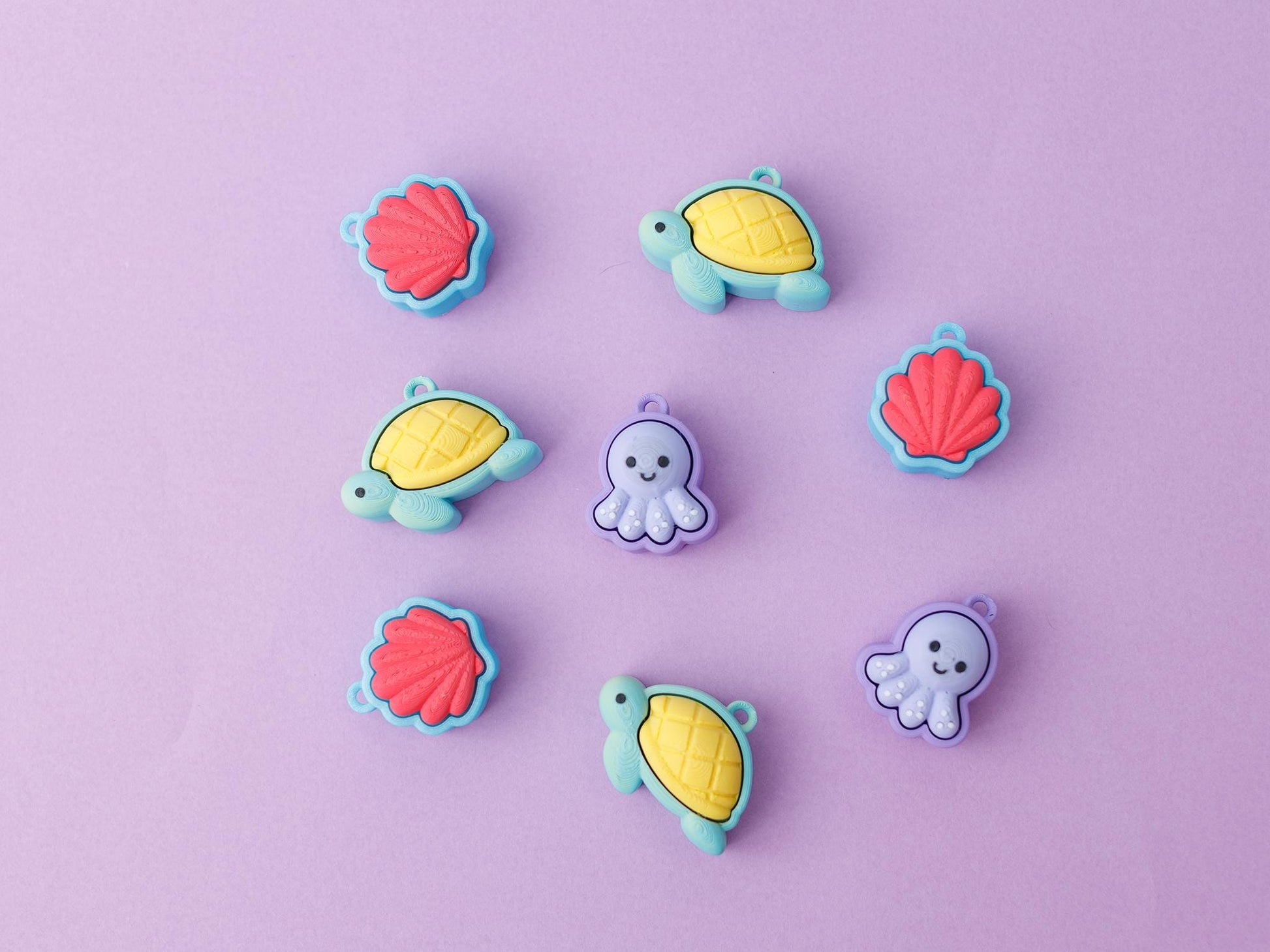 Ocean bundle fidget clickers Seaside Fidget clickers 3D printed cute fidget clicker